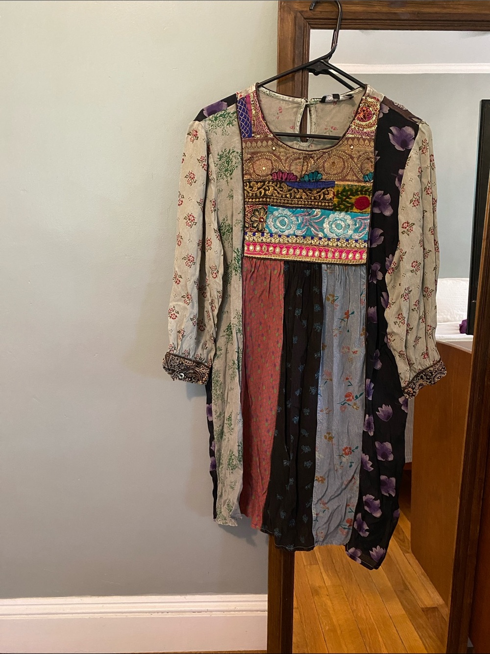 Boho Patchwork Multicolor Women's Dress